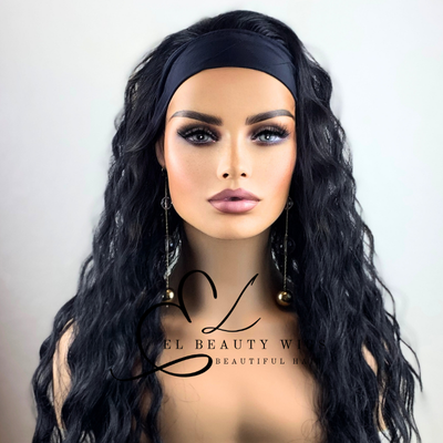 Rosemary - 24" Human Hair Blend Headband WIG