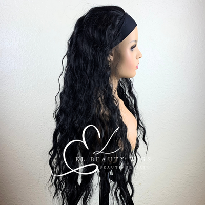 Rosemary - 24" Human Hair Blend Headband WIG