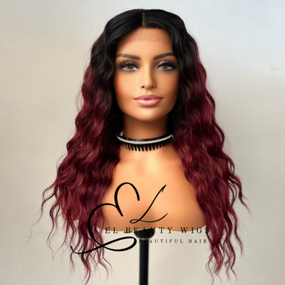 Liba - 22" Human Hair Blend Lace Front WIG