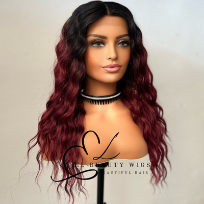 Liba - 22" Human Hair Blend Lace Front WIG