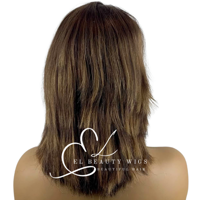 WIG | Golden Brown Wig | Brown Wig | Natural-Looking Wig for Women | Easy Wear Synthetic Wig