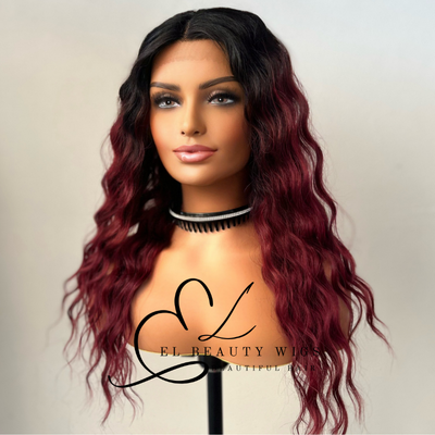 Liba - 22" Human Hair Blend Lace Front WIG