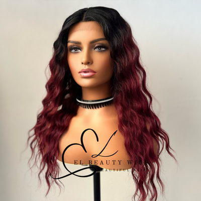 Liba - 22" Human Hair Blend Lace Front WIG