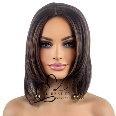 WIG | Deep Auburn Wig | Natural-Looking Wig for Women | Easy Wear Synthetic Wig