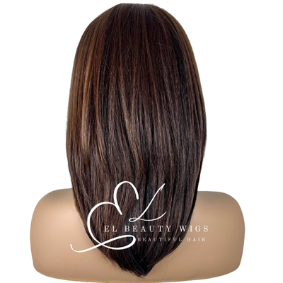 WIG | Deep Auburn Wig | Natural-Looking Wig for Women | Easy Wear Synthetic Wig