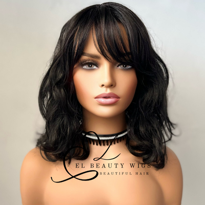 Atarah - 12" Human Hair Blend Full WIG