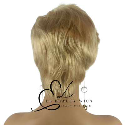 WIG | Blonde Wig | Short Blonde Wig | Natural-Looking Wig for Women | Easy Wear Synthetic Wig