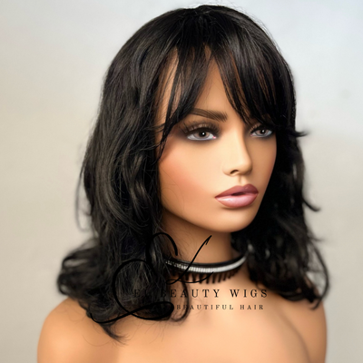 Atarah - 12" Human Hair Blend Full WIG