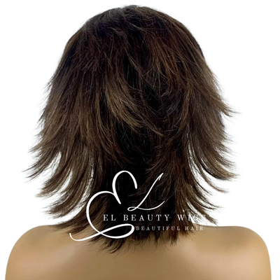 WIG | HALF-WIG | Light Golden Brown Wig | Natural-Looking Wig for Women | Easy Wear Synthetic Wig