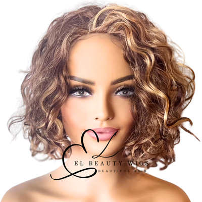 WIG | Cinnamon Spice Wig | Ginger Wig | Curly Wig | Natural-Looking Wig for Women | Easy Wear Synthetic Wig