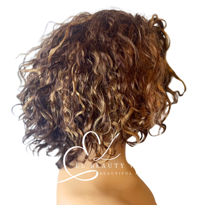WIG | Cinnamon Spice Wig | Ginger Wig | Curly Wig | Natural-Looking Wig for Women | Easy Wear Synthetic Wig