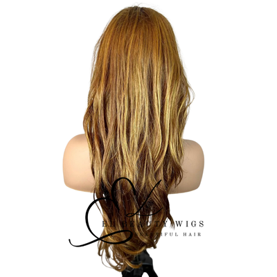 WIG | Red Wig | Long Wig | Ginger Wig | Natural-Looking Wig for Women | Easy Wear Synthetic Wig