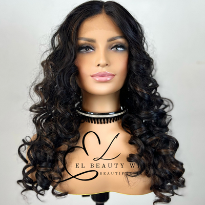 Tahel - 22" Human Hair Blend Lace Front WIG