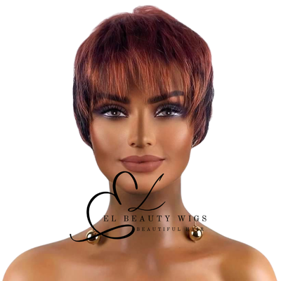 WIG | Red Wig | Short Red Wig | Natural-Looking Wig for Women | Easy Wear Synthetic Wig