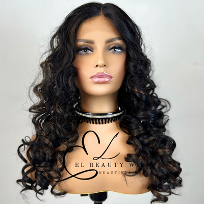 Tahel - 22" Human Hair Blend Lace Front WIG