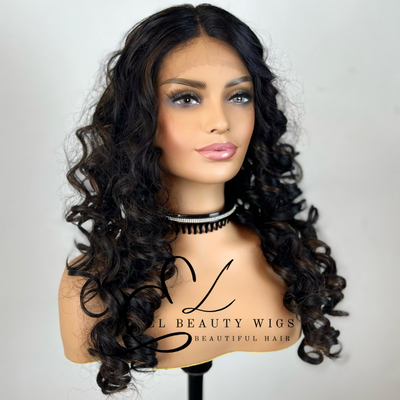 Tahel - 22" Human Hair Blend Lace Front WIG