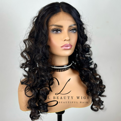 Tahel - 22" Human Hair Blend Lace Front WIG