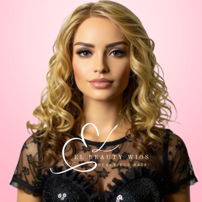 WIG | Blonde Wig | Natural-Looking Wig for Women | Lace Front Human Hair Blend Wig