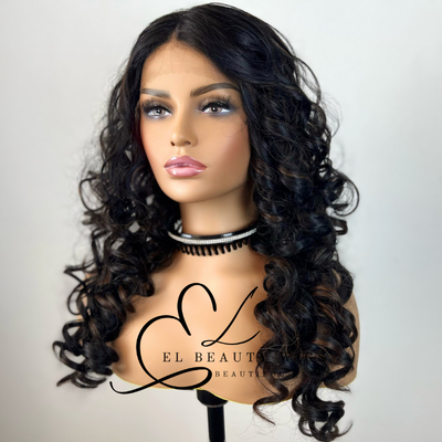 Tahel - 22" Human Hair Blend Lace Front WIG