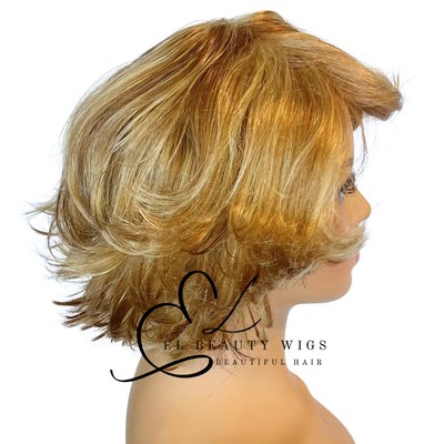 WIG | Blonde Wig | Short Blonde Wig | Natural-Looking Wig for Women | Easy Wear Synthetic Wig