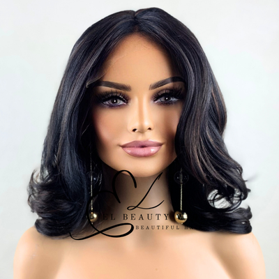 Georgina - 18" Human Hair Blend Lace Front WIG