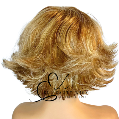 WIG | Blonde Wig | Short Blonde Wig | Natural-Looking Wig for Women | Easy Wear Synthetic Wig