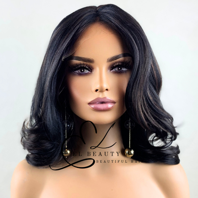 Georgina - 18" Human Hair Blend Lace Front WIG