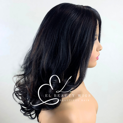 Georgina - 18" Human Hair Blend Lace Front WIG