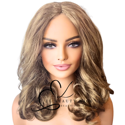 WIG | Dark Blonde Wig | Blonde Wig | Natural-Looking Wig for Women | Easy Wear Synthetic Wig
