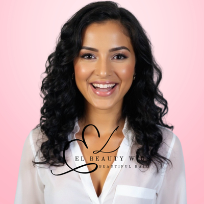 WIG | Black Wig | Natural-Looking Wig for Women | Lace Front Human Hair Blend Wig