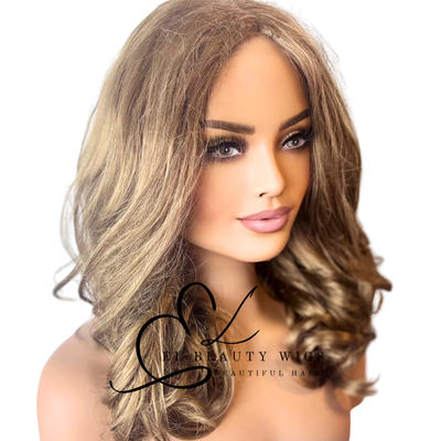 WIG | Dark Blonde Wig | Blonde Wig | Natural-Looking Wig for Women | Easy Wear Synthetic Wig