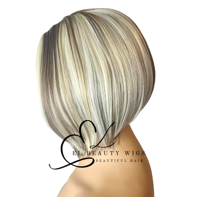 WIG | Blonde Wig | Short Blonde Wig | Natural-Looking Wig for Women | Easy Wear Synthetic Wig