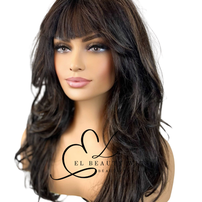 WIG | Black Wig | Long Black Wig | Natural-Looking Wig for Women | Easy Wear Synthetic Wig