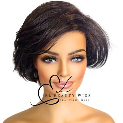 WIG | Darkest Brown Wig | Natural-Looking Wig for Women | Easy Wear Synthetic Wig