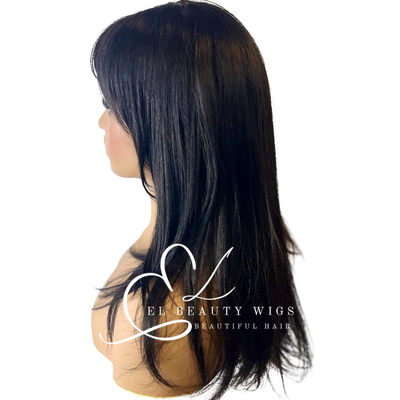 WIG | Black Wig | Long Black Wig | Natural-Looking Wig for Women | Easy Wear Synthetic Wig