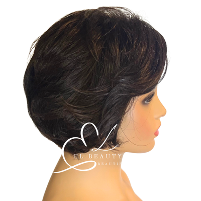 WIG | Darkest Brown Wig | Natural-Looking Wig for Women | Easy Wear Synthetic Wig