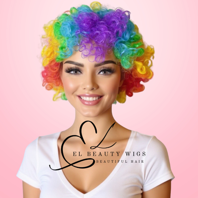 WIG | Clown Wig | Costume Wig | Natural-Looking Wig for Women | Easy Wear Synthetic Wig