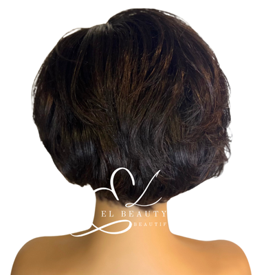 WIG | Darkest Brown Wig | Natural-Looking Wig for Women | Easy Wear Synthetic Wig