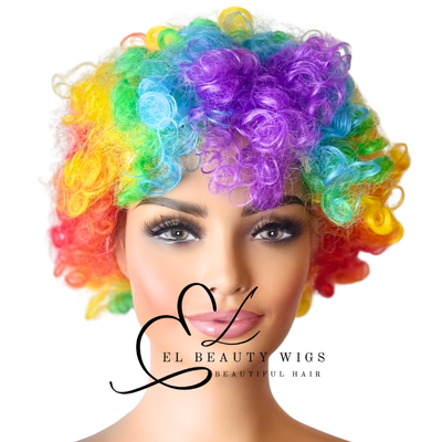 WIG | Clown Wig | Costume Wig | Natural-Looking Wig for Women | Easy Wear Synthetic Wig
