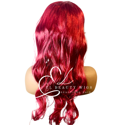 WIG | Red Wig | Costume Wig | Natural-Looking Wig for Women | Easy Wear Synthetic Wig