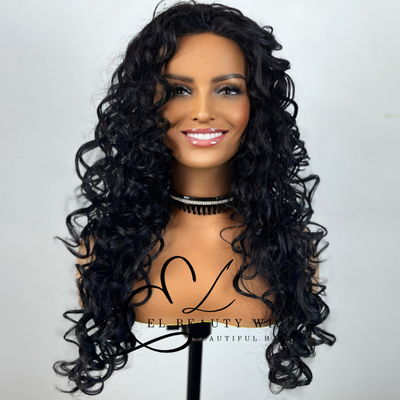 Shamira - 24" Human Hair Blend Lace Front WIG