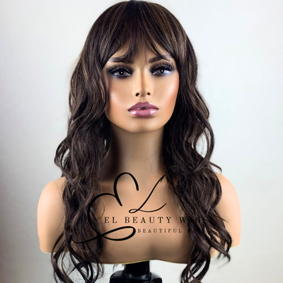 Ashlynn - 20" Human Hair Blend Full WIG