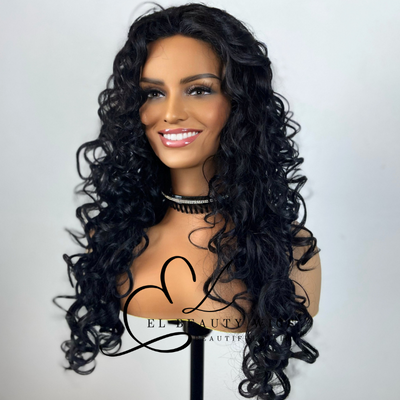 Shamira - 24" Human Hair Blend Lace Front WIG