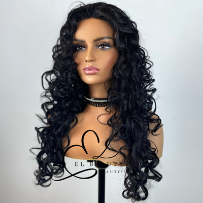 Shamira - 24" Human Hair Blend Lace Front WIG