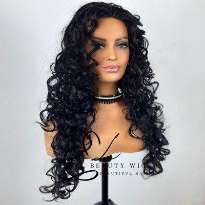 Shamira - 24" Human Hair Blend Lace Front WIG