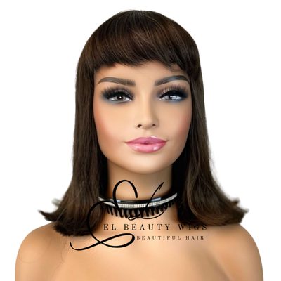 WIG | Brown Wigs | Natural-Looking Wig for Women | Easy Wear Synthetic Wig