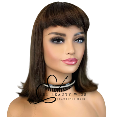 WIG | Brown Wigs | Natural-Looking Wig for Women | Easy Wear Synthetic Wig