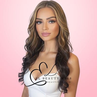 WIG | HALF-WIG | Blonde Wig | Ginger Wig | Long Wig for Women | Natural-Looking Wig for Women | Easy Wear Synthetic Wig