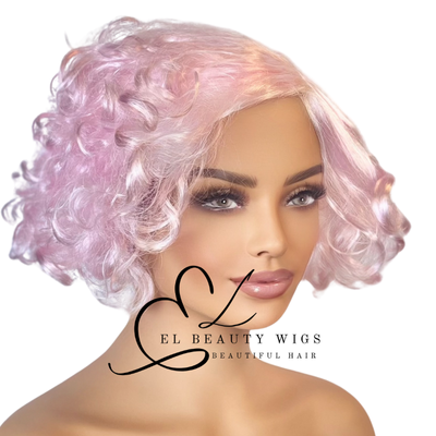 WIG | Pink Wigs | Costume Wigs | Natural-Looking Wig for Women | Easy Wear Synthetic Wig