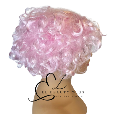 WIG | Pink Wigs | Costume Wigs | Natural-Looking Wig for Women | Easy Wear Synthetic Wig